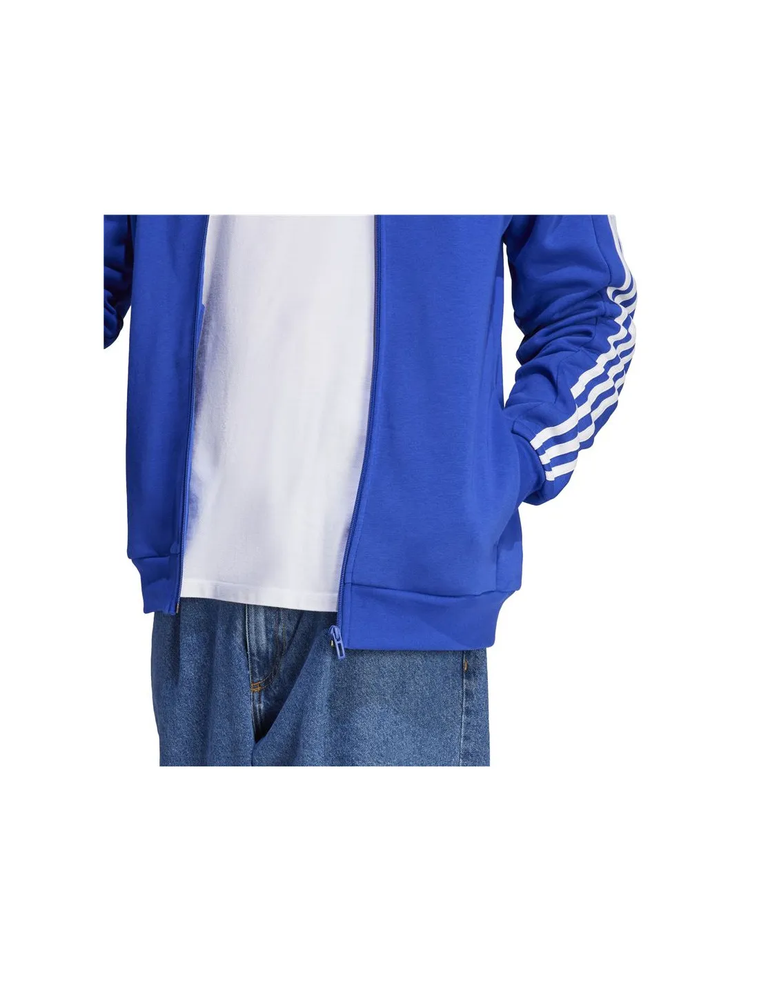 Sudadera adidas Future Icons 3 Bandas Hombre Azul