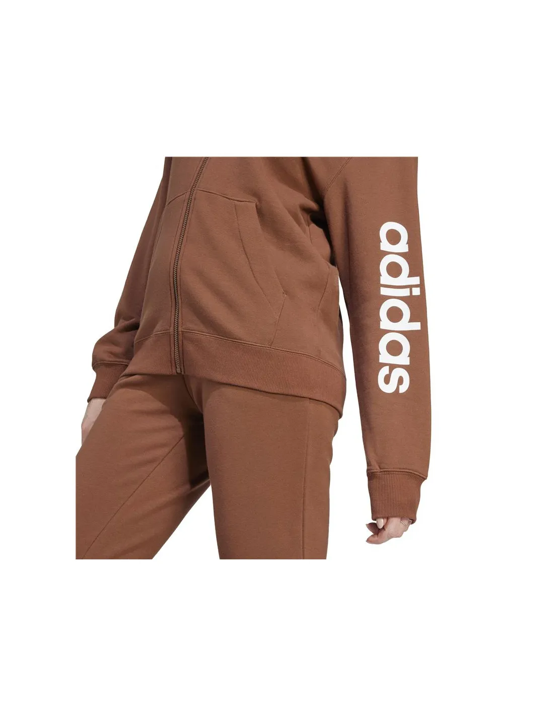 Sudadera adidas Linear Ft Fz Hd Mujer