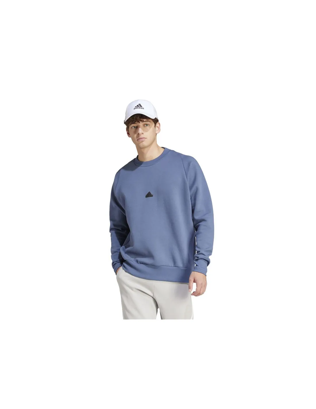 Sudadera adidas Z.N.E. Pr Crew Hombre Azul