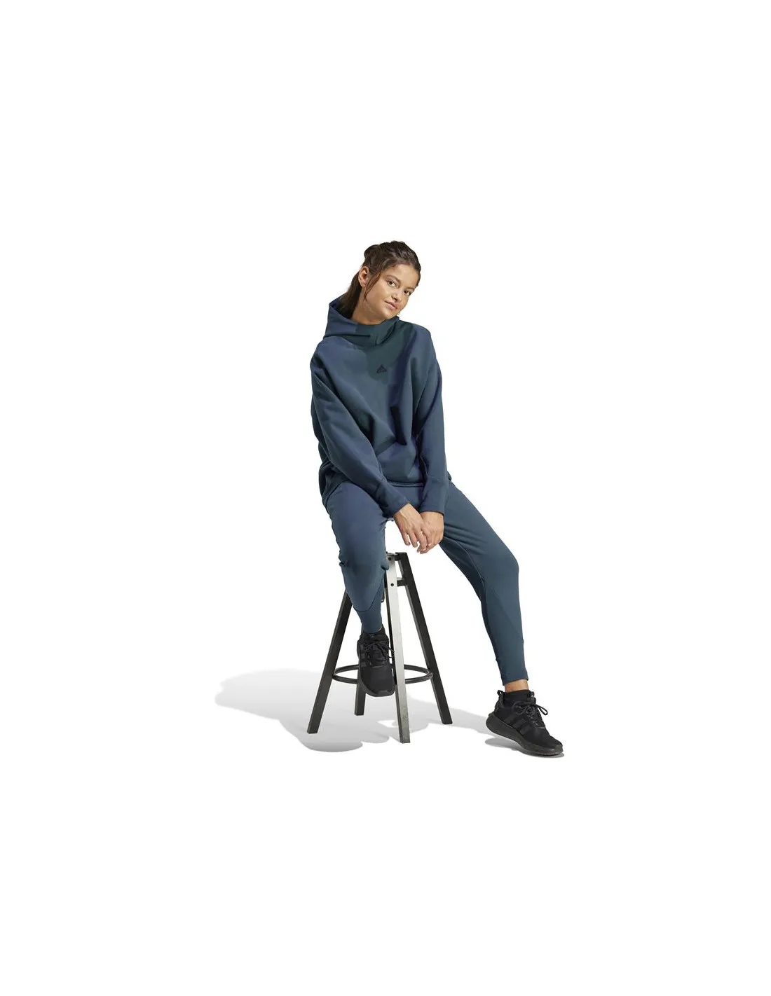 Sudadera adidas Z.N.E. Winterized Oh Mujer Verde Azulado