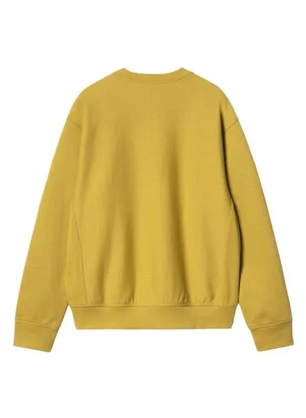 Sudadera Carhartt American Script amarillo para hombre
