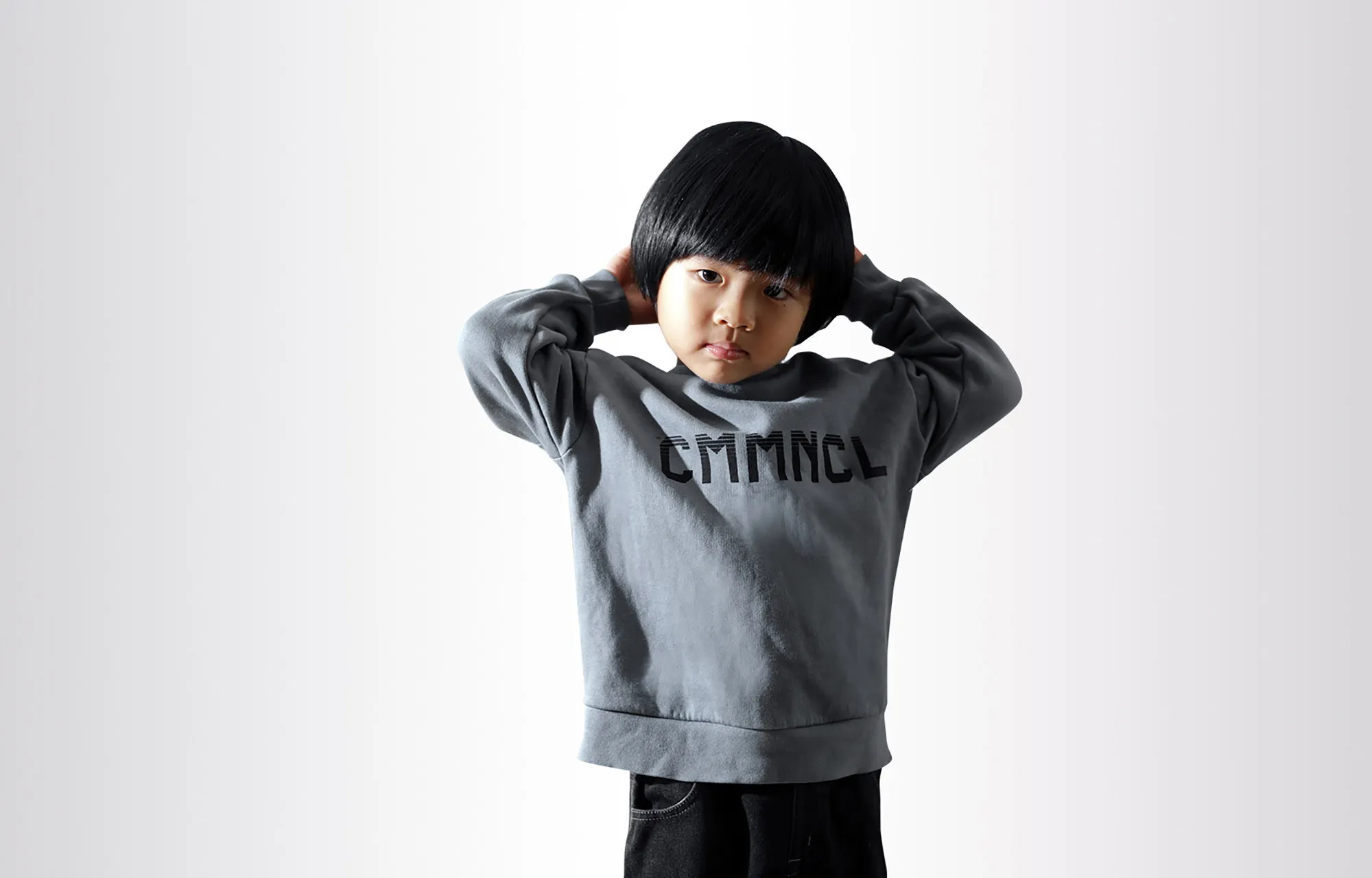 SUDADERA COMMENCAL KIDS CMMNCL GREY