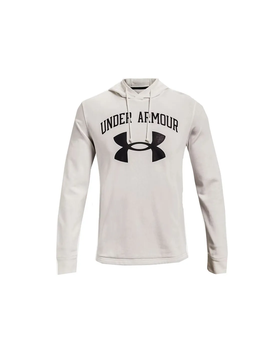 SUDADERA DE FITNESS UNDER ARMOUR RIVAL TERRY BIG LOGO HDWHT HOMBRE