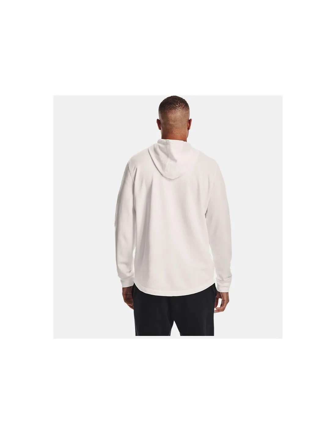 SUDADERA DE FITNESS UNDER ARMOUR RIVAL TERRY BIG LOGO HDWHT HOMBRE