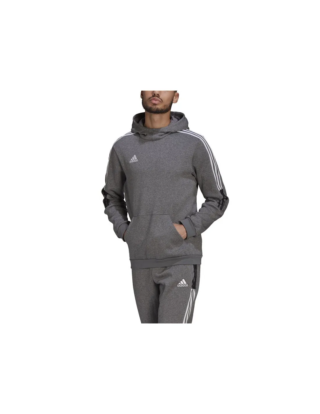 Sudadera de fútbol adidas Tiro 21 M Grey