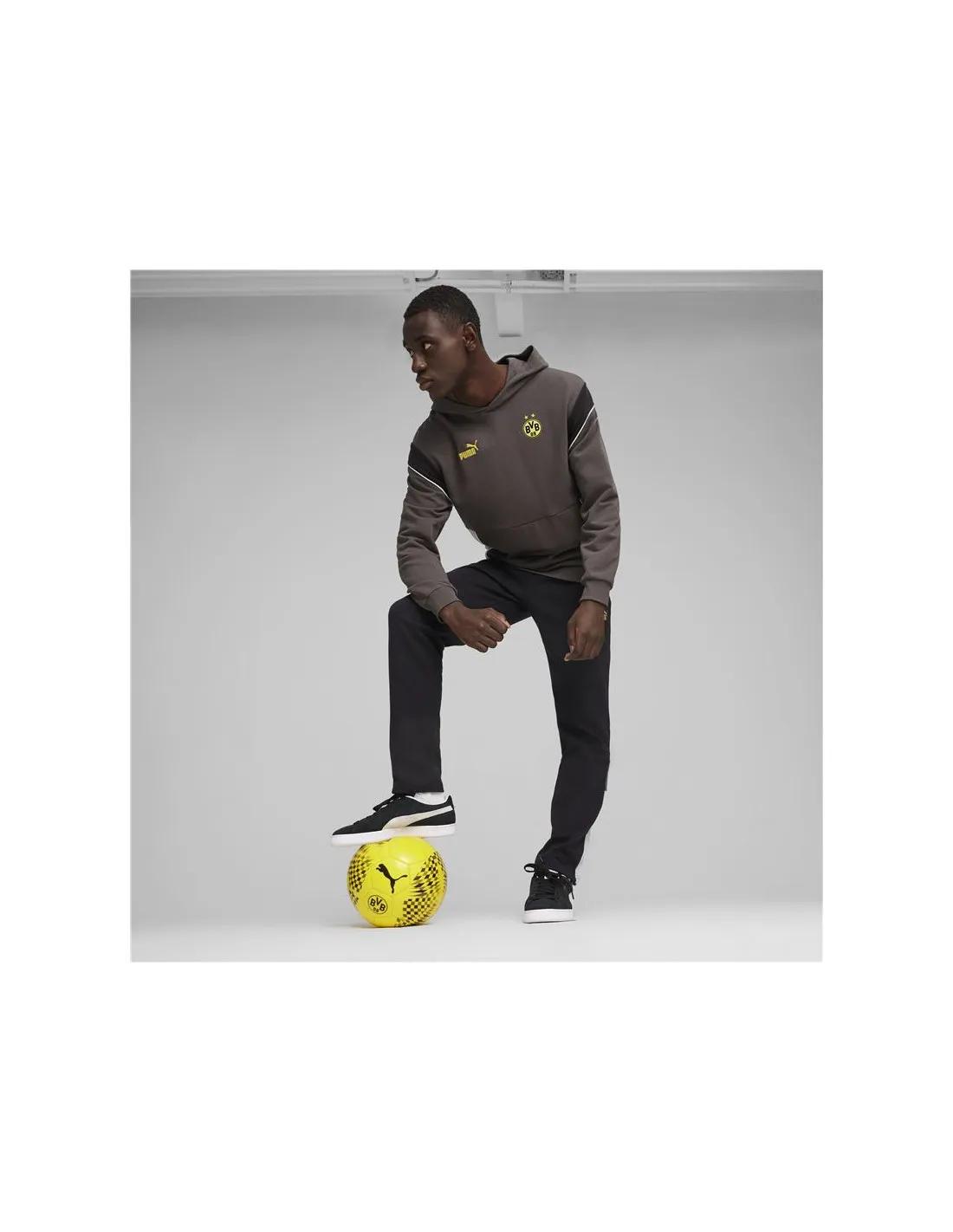 Sudadera de Fútbol Puma Borussia Dortmund Gris Hombre
