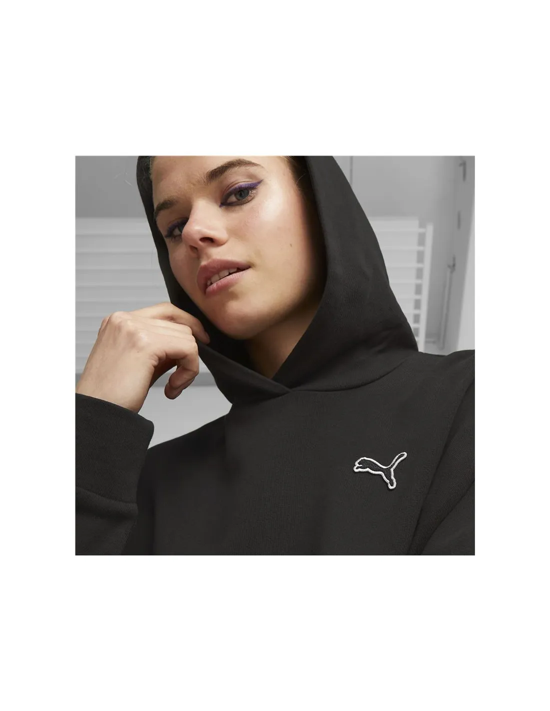 Sudadera Puma Better Essentials Hoodie Negro Mujer