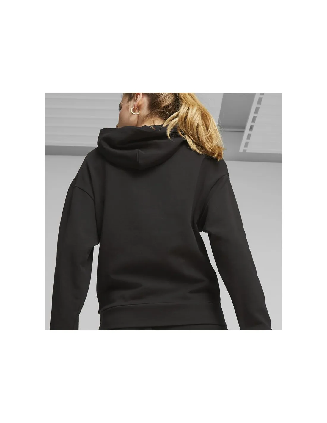 Sudadera Puma Better Essentials Hoodie Negro Mujer