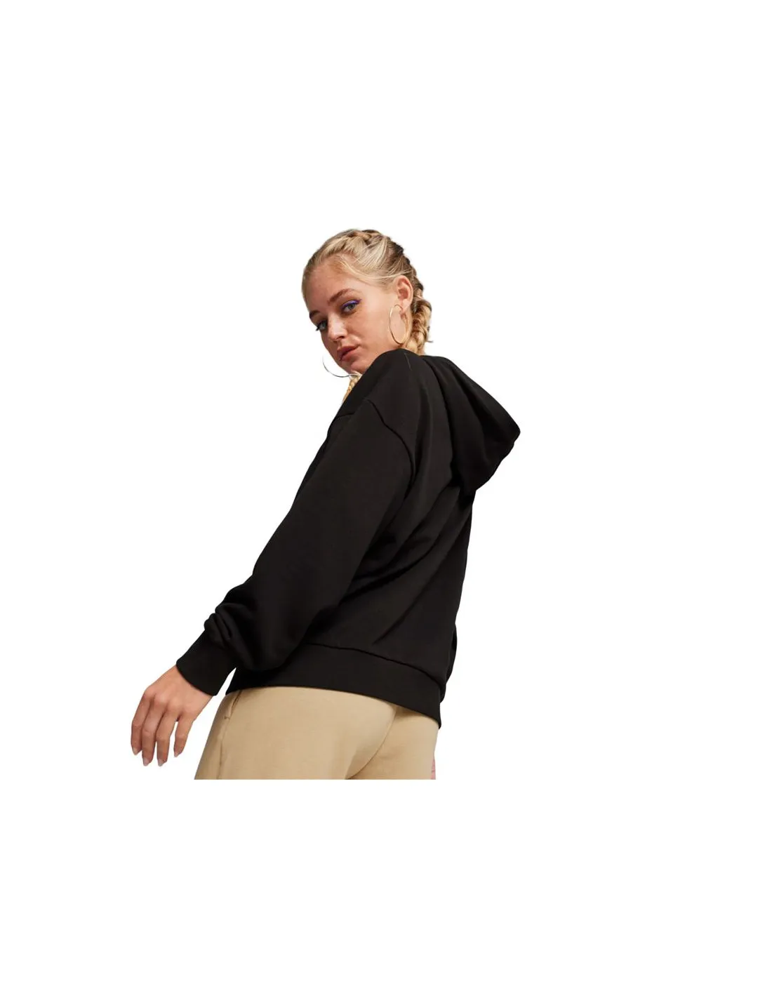 Sudadera Puma Essentials+ ANIMAL Negro Mujer