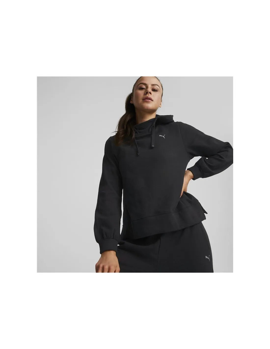 Sudadera Puma Studio Fleece Mujer Black