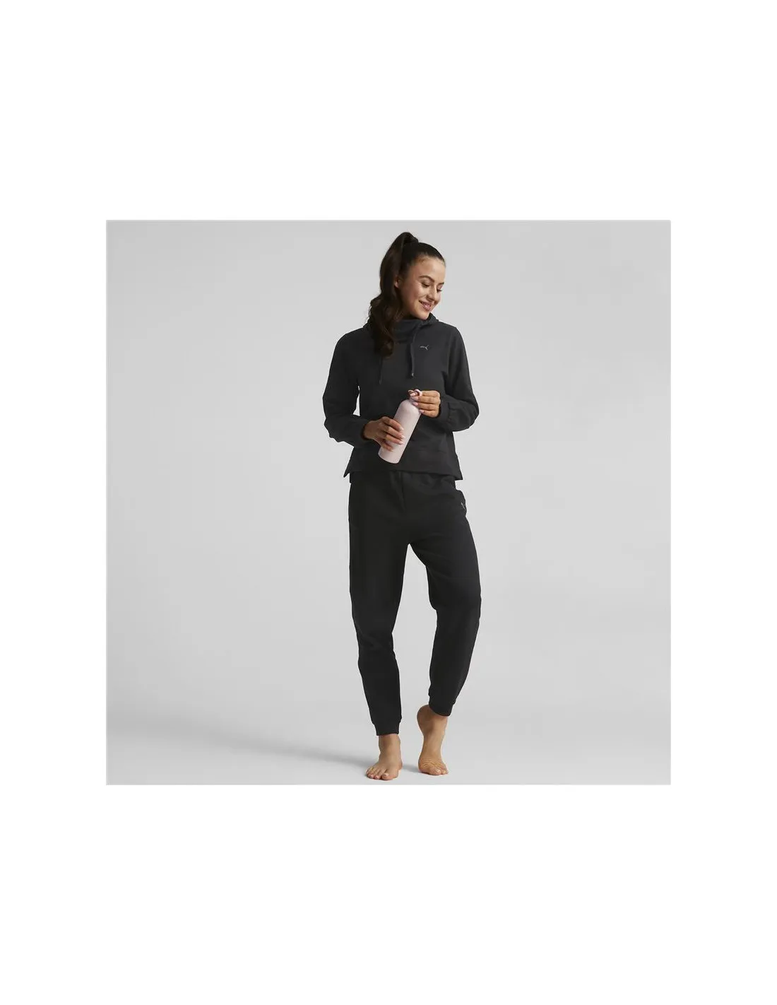 Sudadera Puma Studio Fleece Mujer Black