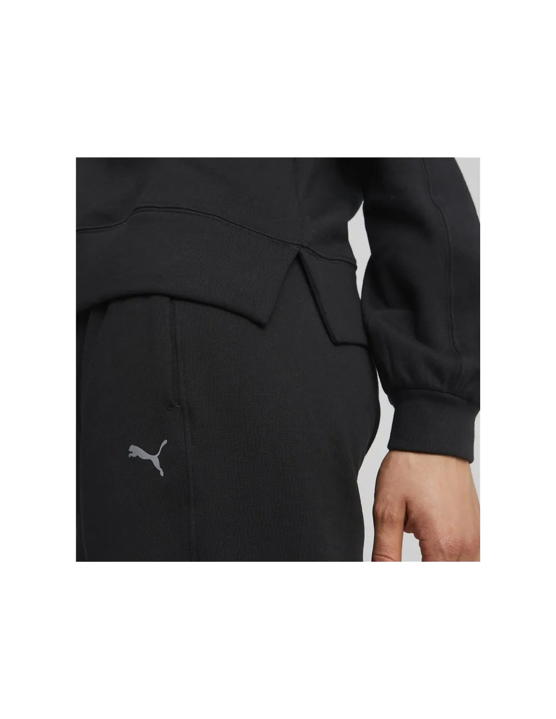 Sudadera Puma Studio Fleece Mujer Black