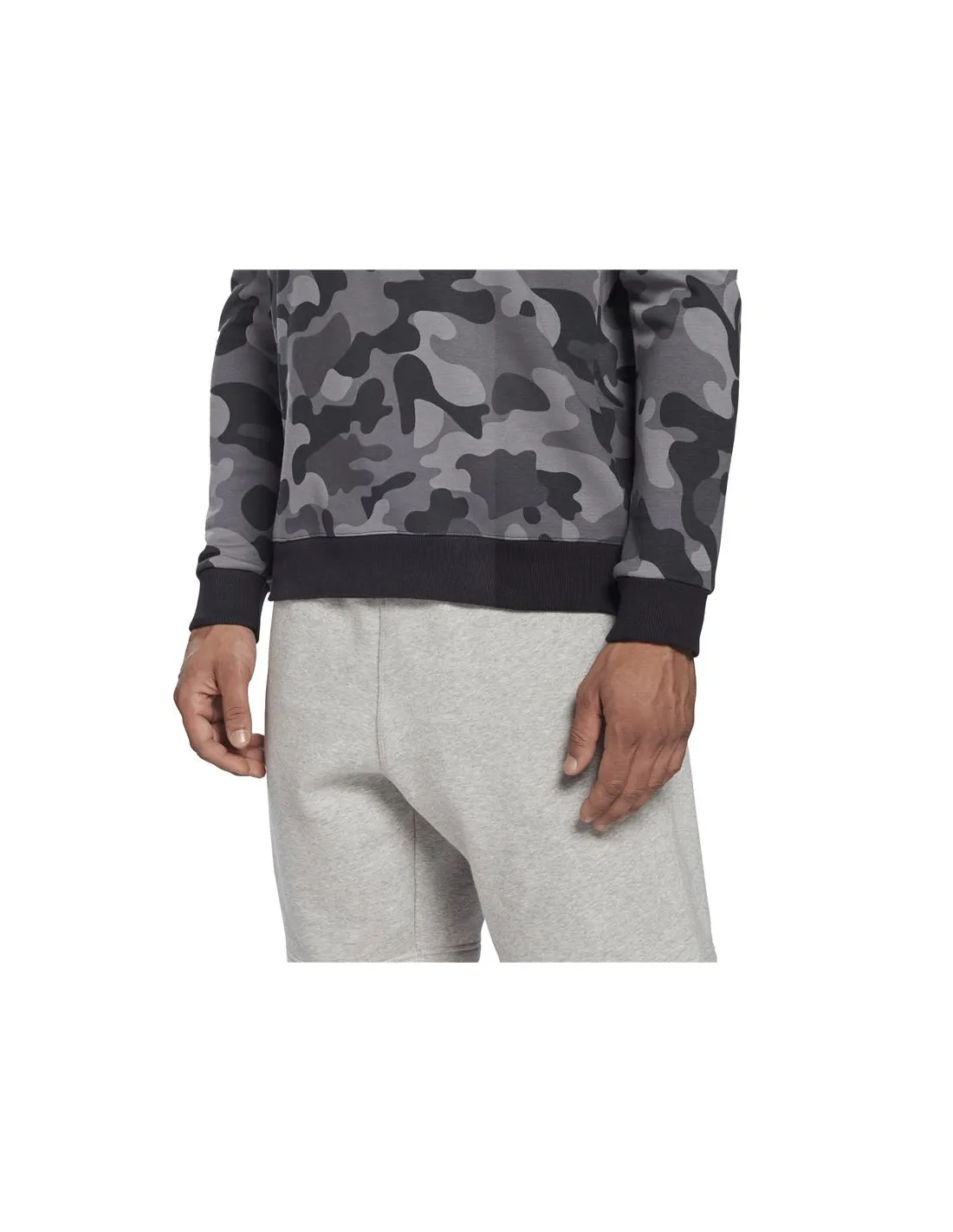 Sudadera Reebok Camo Allover Print M Black
