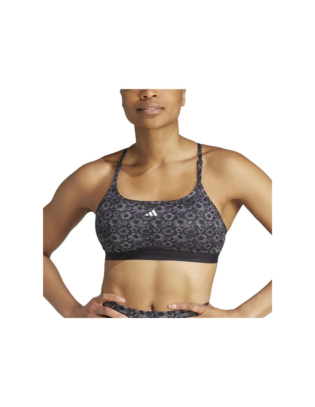 Sujetador deportivo de Fitness adidas Aerct Ls Aop Mujer