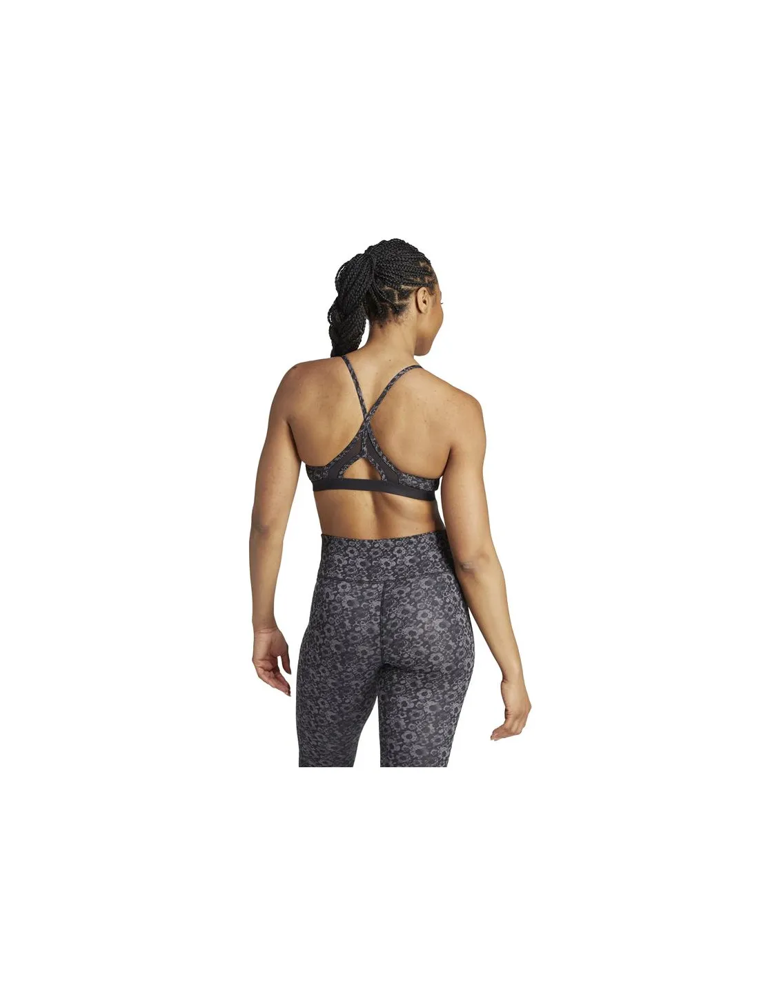 Sujetador deportivo de Fitness adidas Aerct Ls Aop Mujer