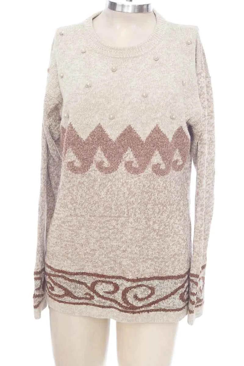 SWEATER COLOR BEIGE  NINA AUSTIN