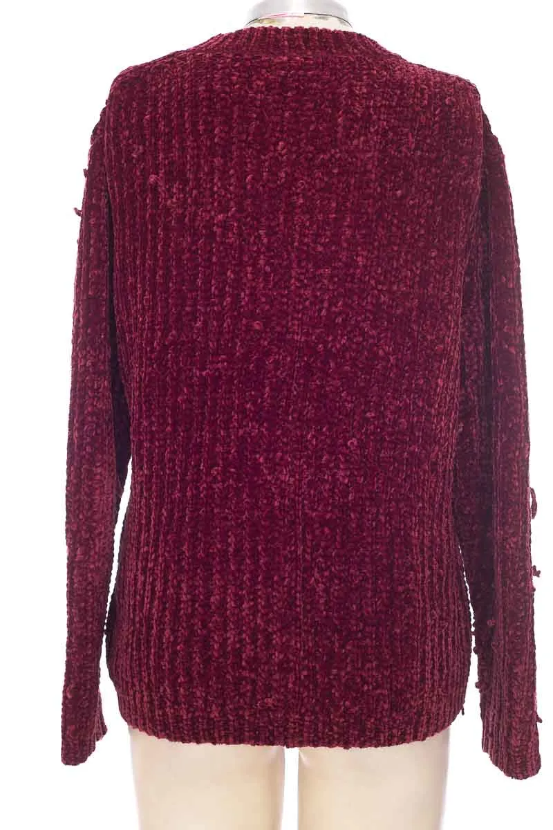 SWEATER COLOR VINOTINTO  MASSIMO DUTTI