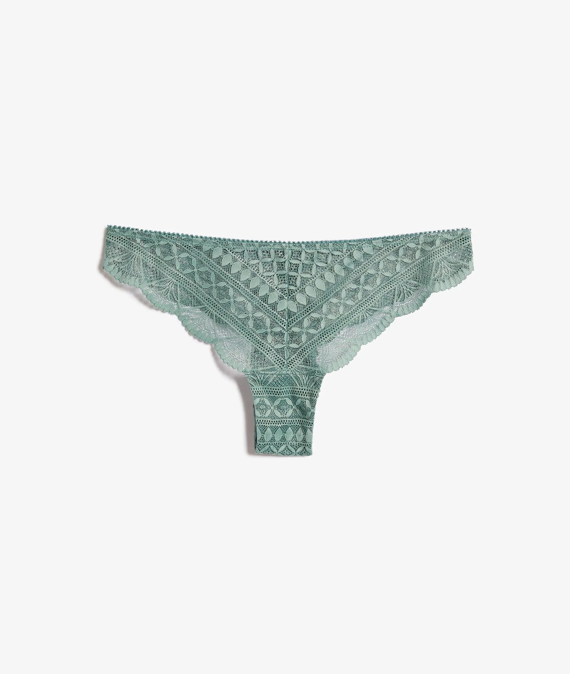 TANGA DE ENCAJE IDOLE KAKI  ETAM
