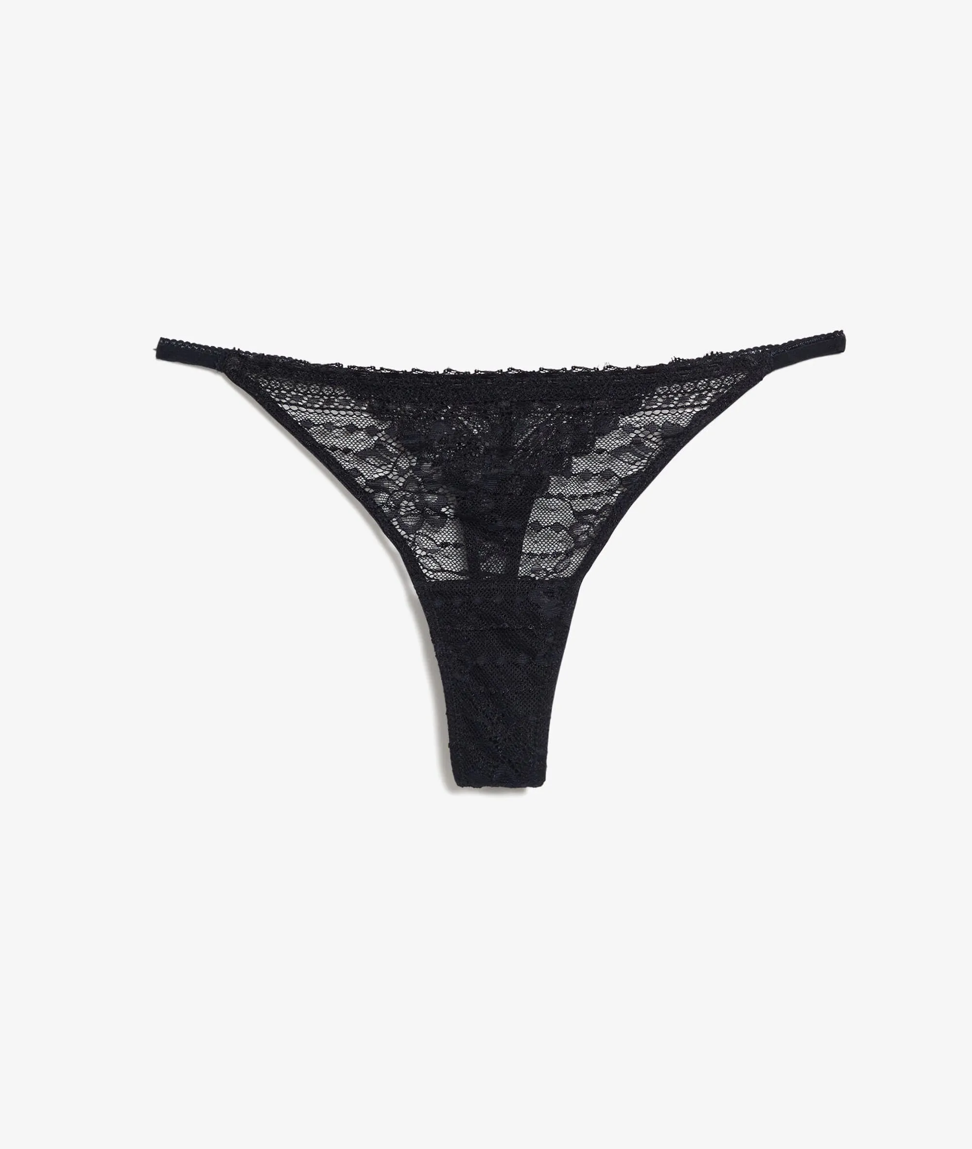 TANGA DE ENCAJE PANAMA NOIR  ETAM