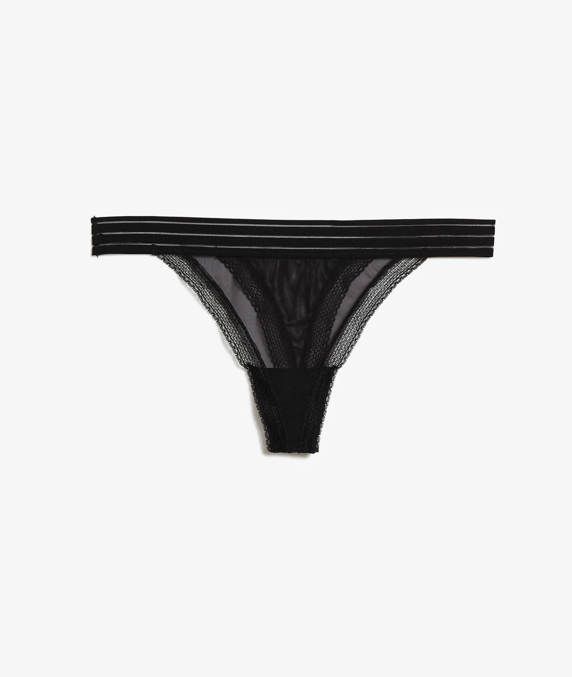 TANGA DE TUL REMAKE NOIR  ETAM