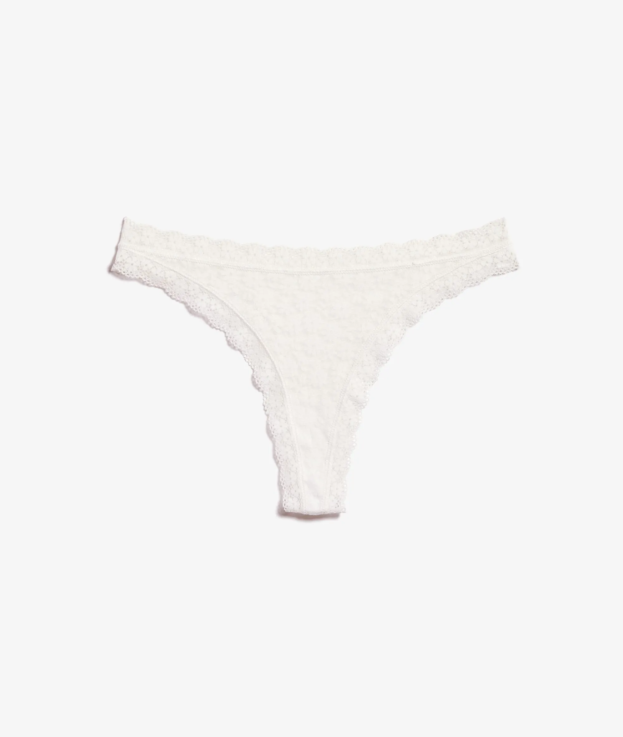 TANGA EN DENTELLE HONEY ECRU  ETAM
