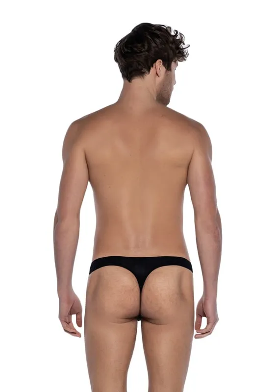 Tanga Punto Blanco Zensation en negro