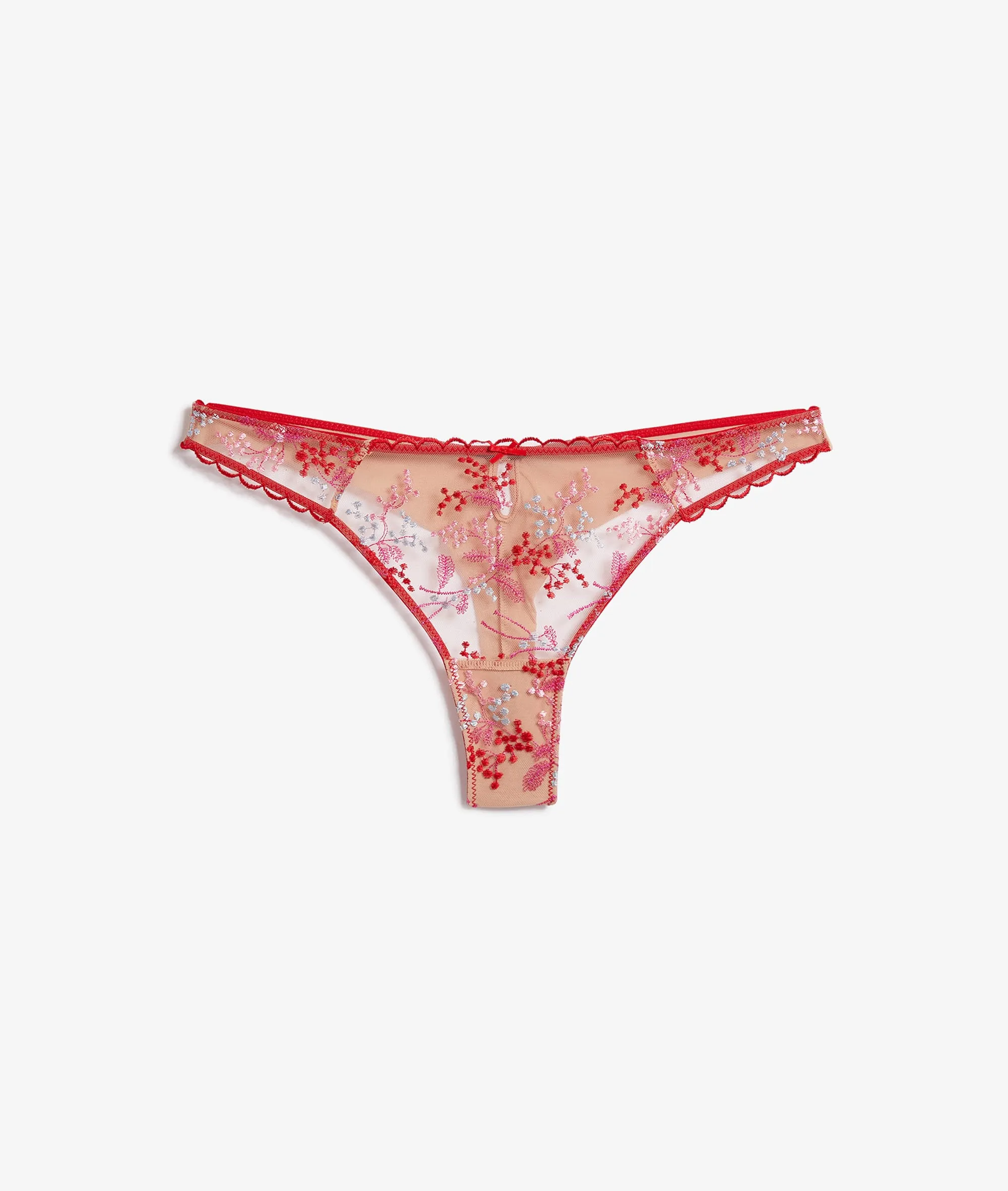 TANGA TUL BORDADO MIMOSA ROUGE  ETAM