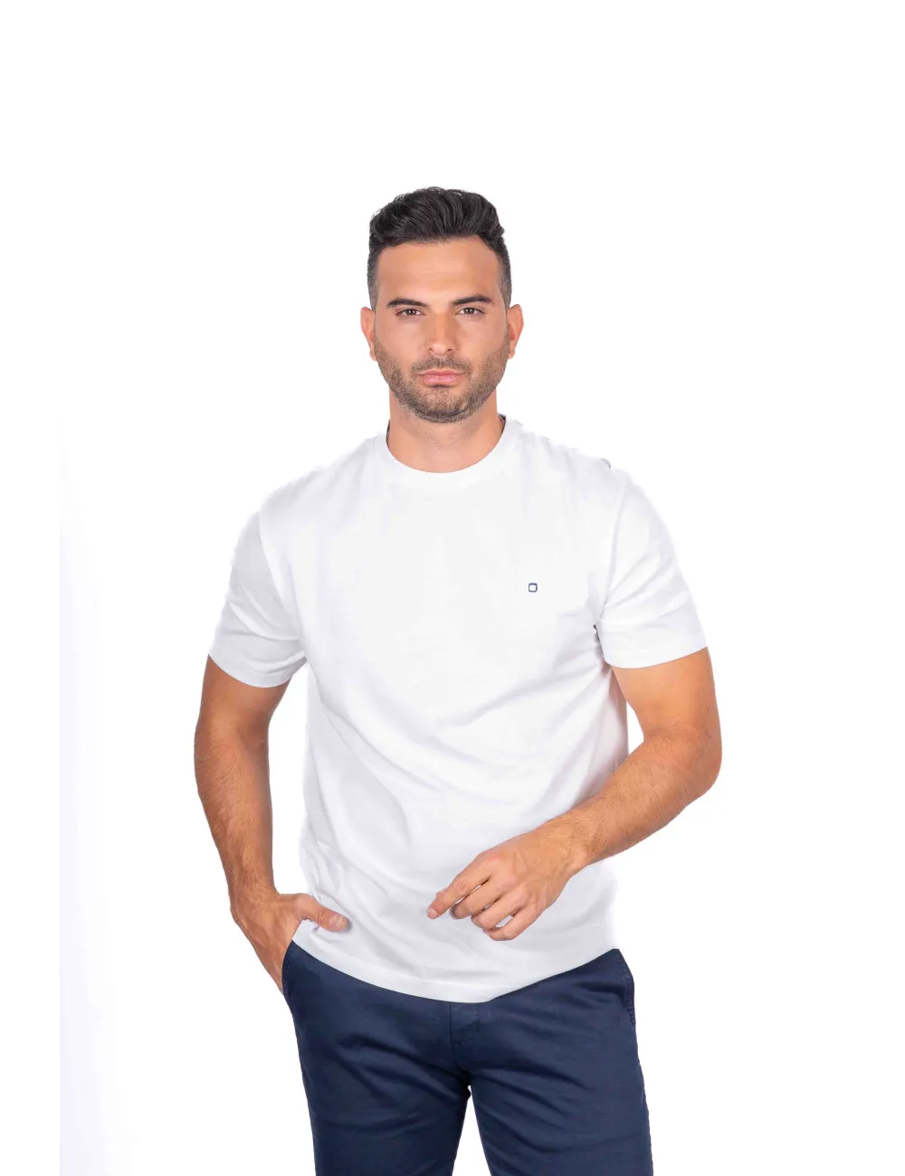 TEE 004 BLANCO ALGODÓN ORGANICO 100%