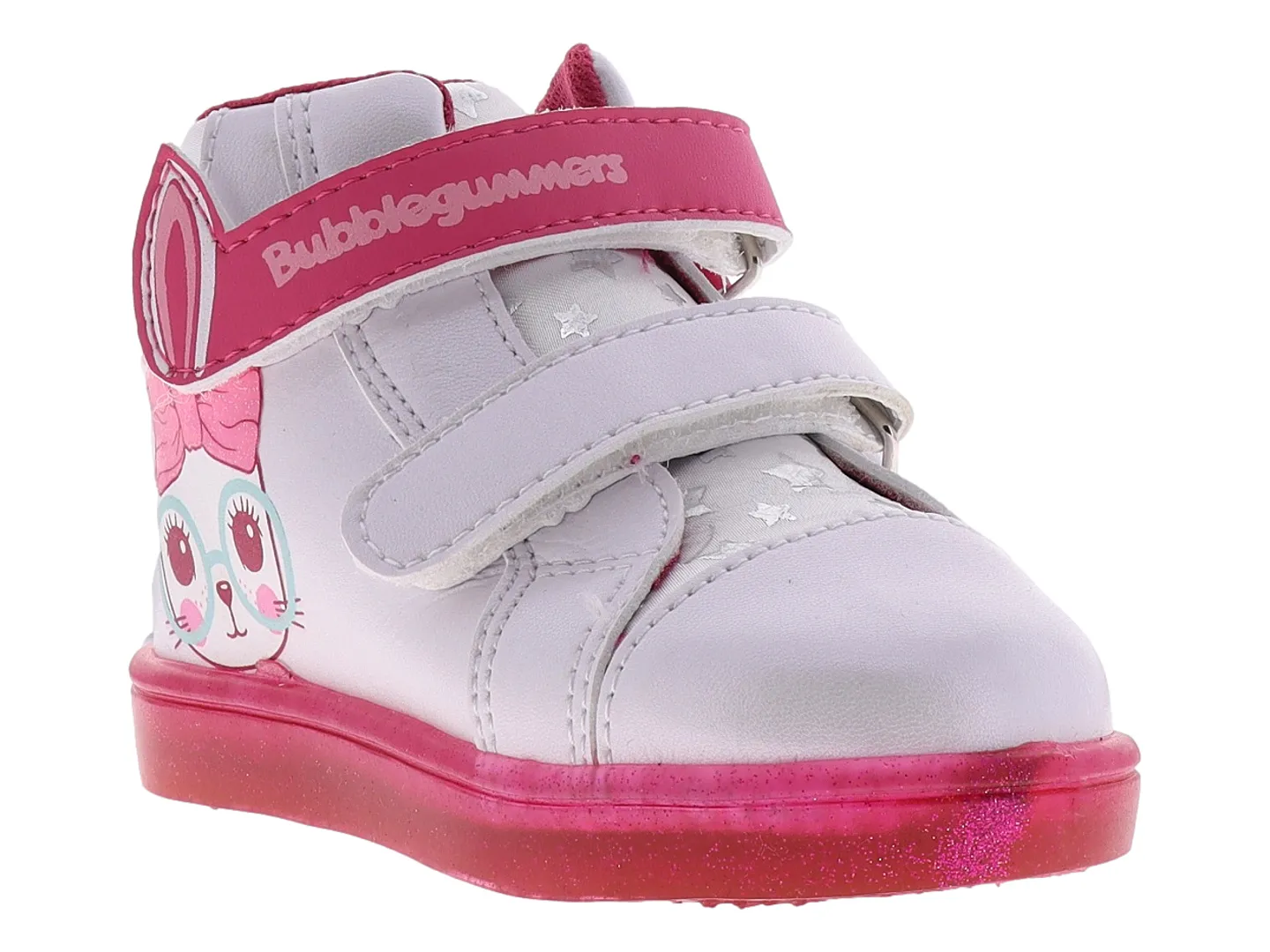 Tenis Buble Gummers Olguita Monster  Blanco Para Niña