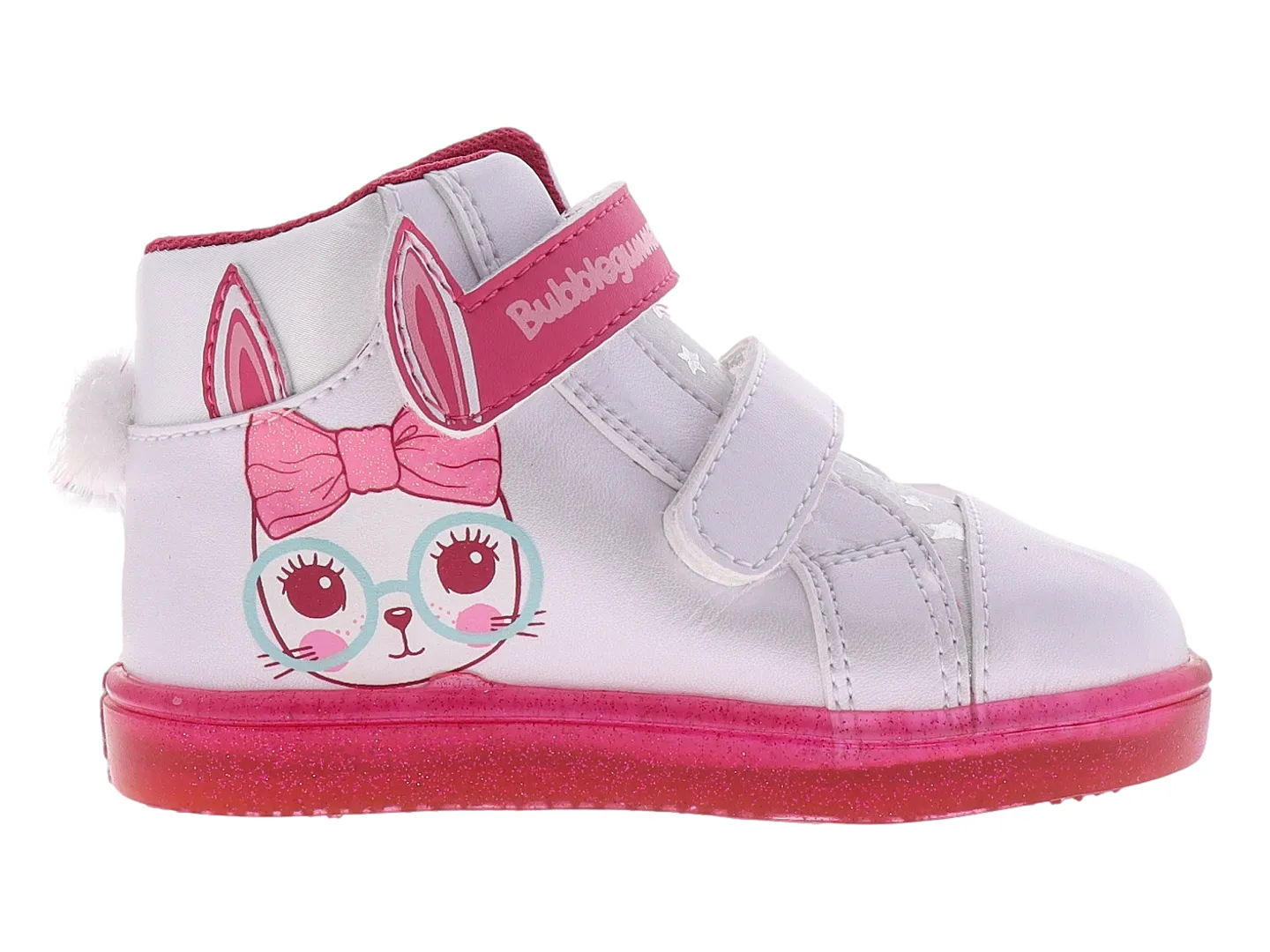 Tenis Buble Gummers Olguita Monster  Blanco Para Niña