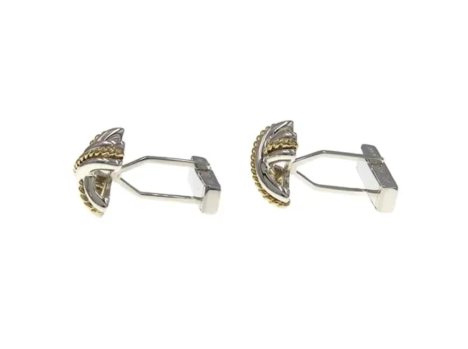 Tiffany & Co Gemelos Tiffany Signature Plata Dorado 
