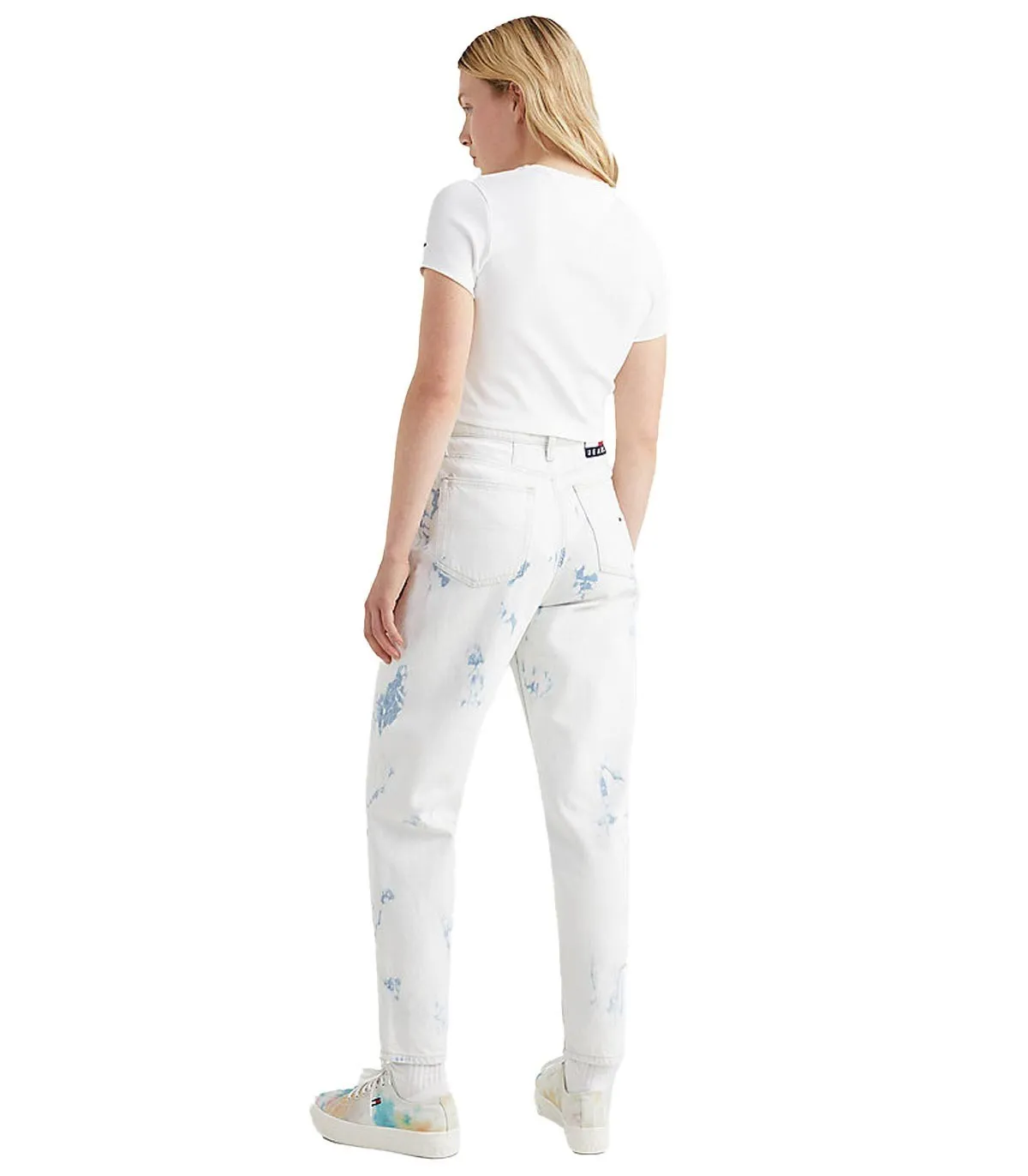 TOMMY JEANS  CAMISETA PARA MUJER BLANCA  TJW BABY CROP TINY