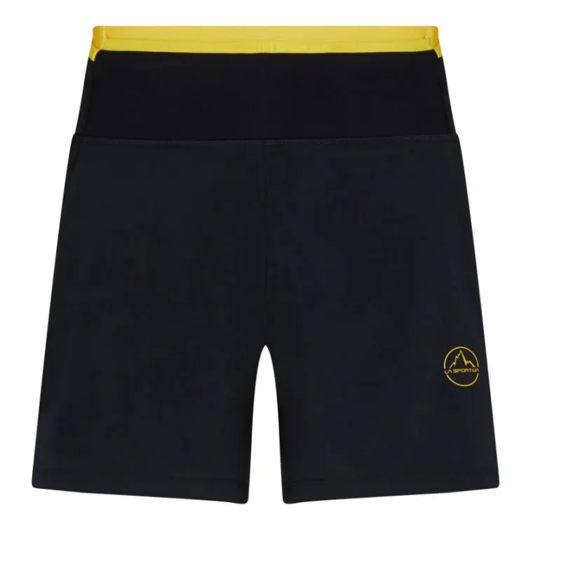Trail Shorts La Sportiva Ultra Distance Short 7" (Negro/Amarillo) Hombre