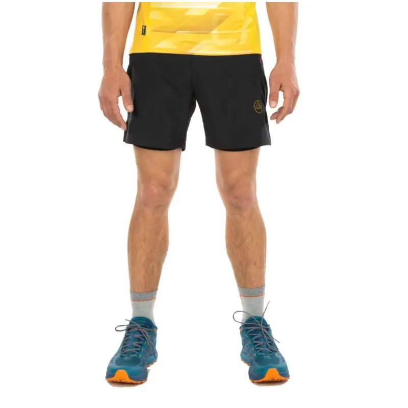 Trail Shorts La Sportiva Ultra Distance Short 7" (Negro/Amarillo) Hombre