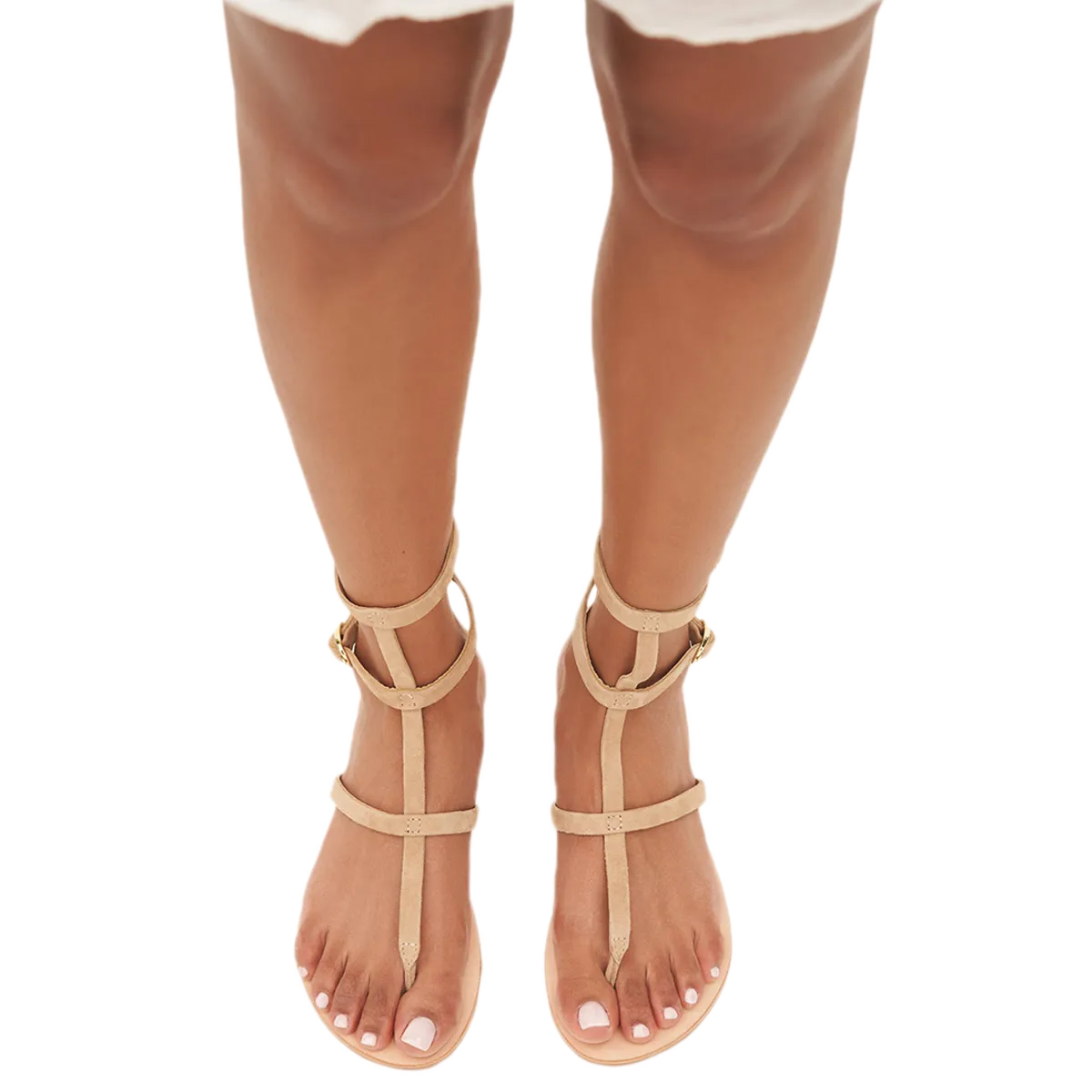 Triomphe Leather Sandals