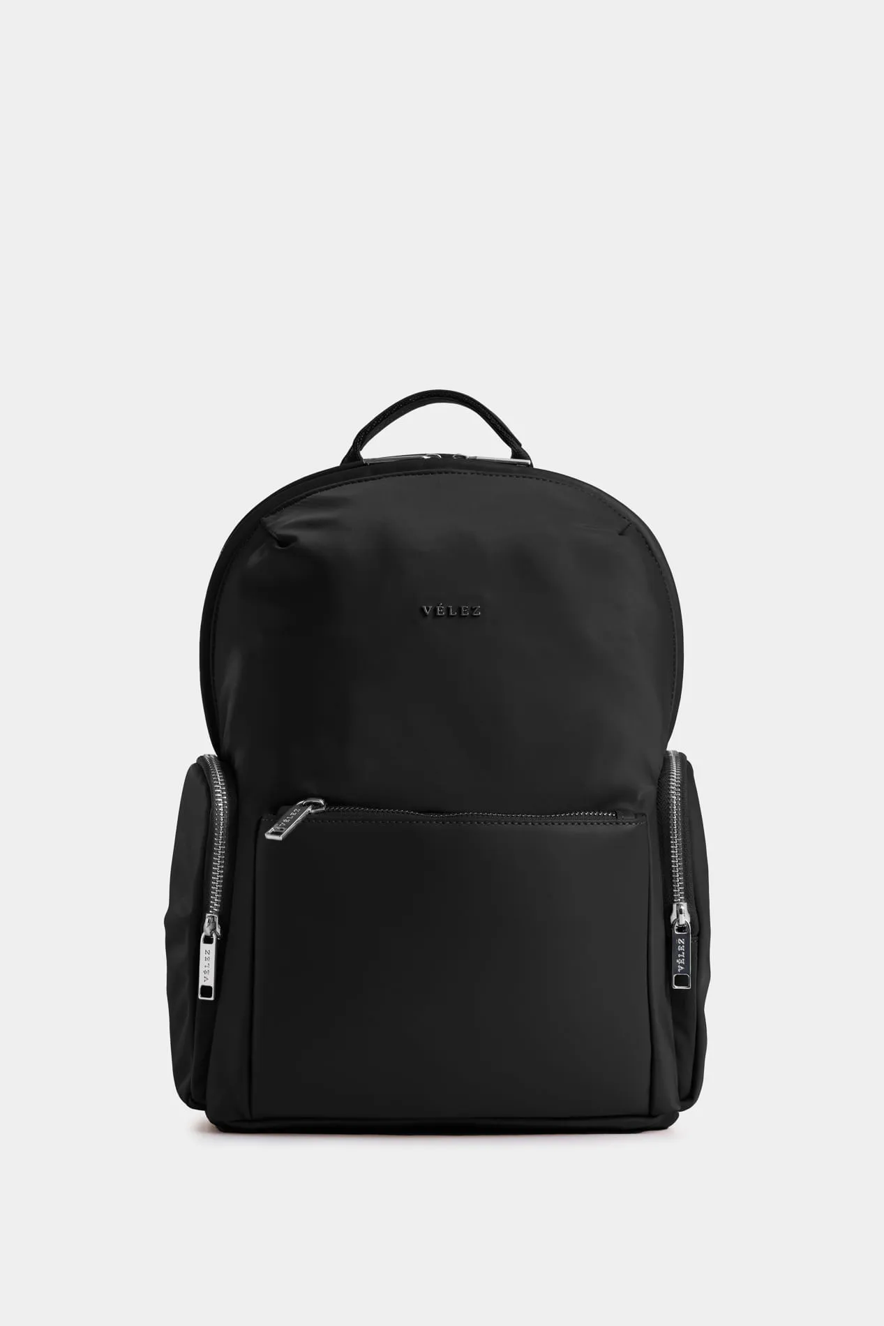 Tula morral Orión de lona y cuero para mujer detalle trenzado
