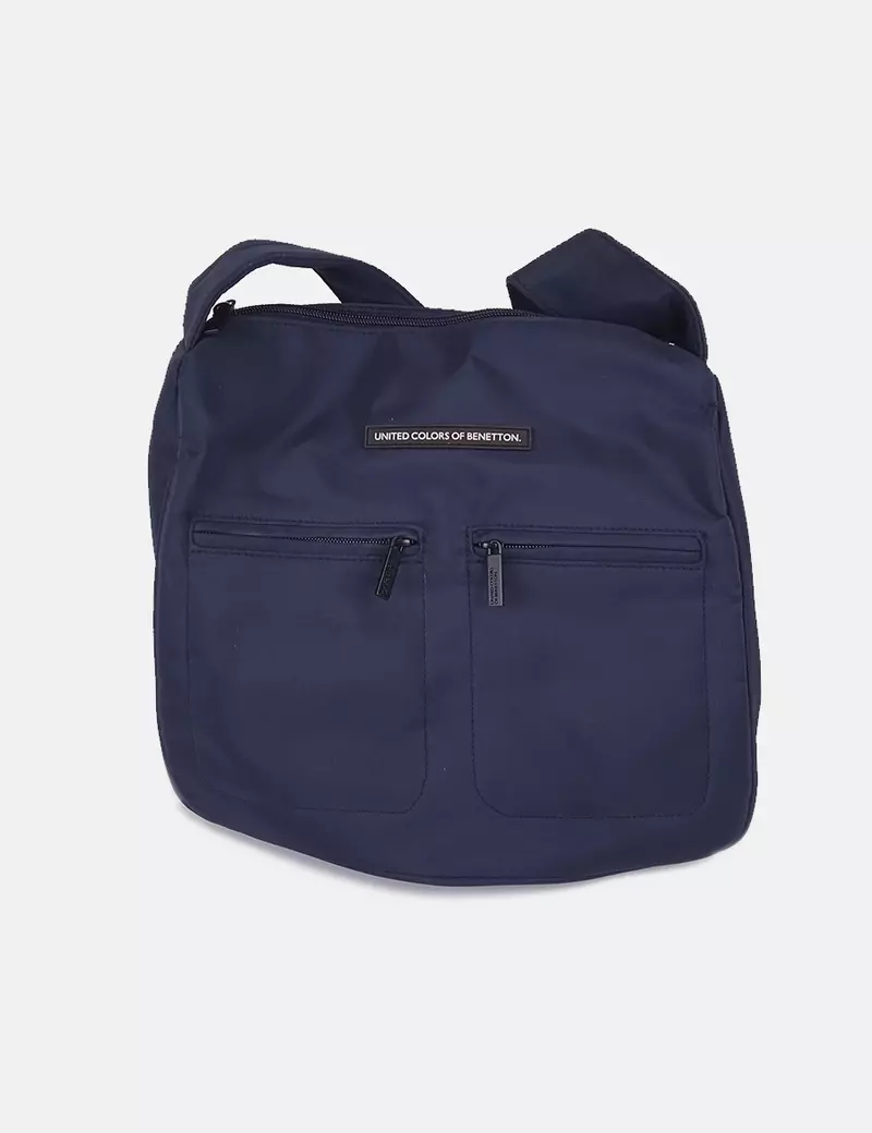 United colors of benetton Bolso azul marino lona