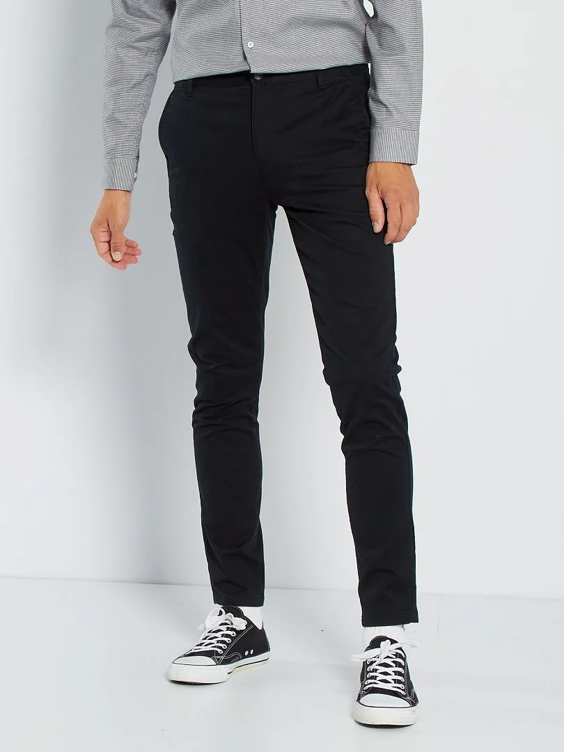 VAQUERO SKINNY ELáSTICO  L32  NEGRO