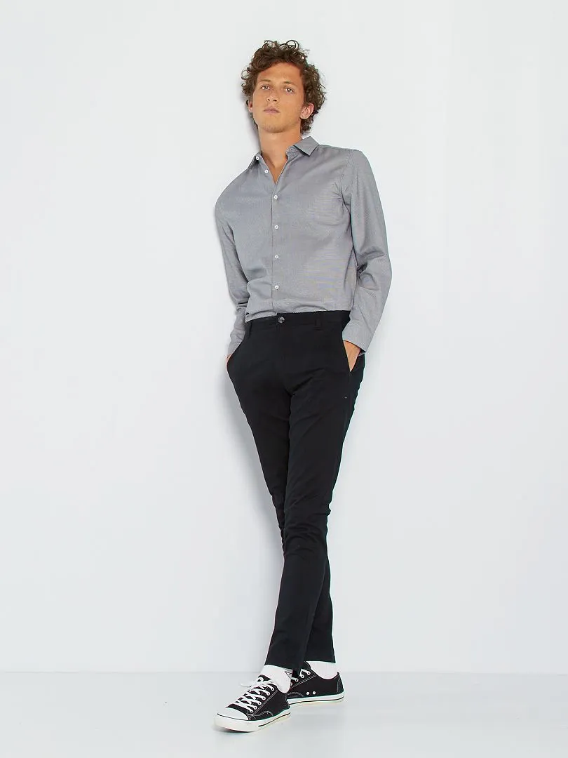 VAQUERO SKINNY ELáSTICO  L32  NEGRO