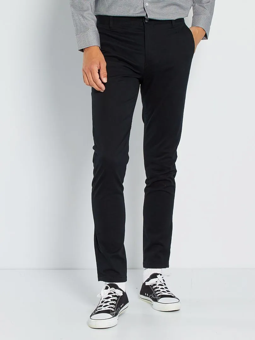VAQUERO SKINNY ELáSTICO  L32  NEGRO