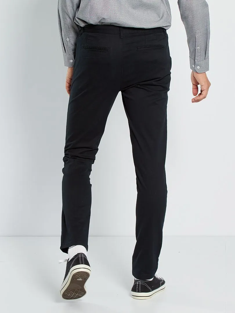 VAQUERO SKINNY ELáSTICO  L32  NEGRO