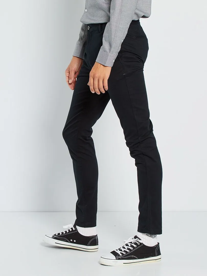 VAQUERO SKINNY ELáSTICO  L32  NEGRO