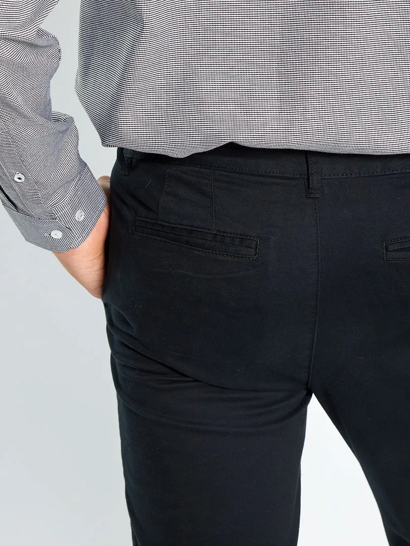 VAQUERO SKINNY ELáSTICO  L32  NEGRO