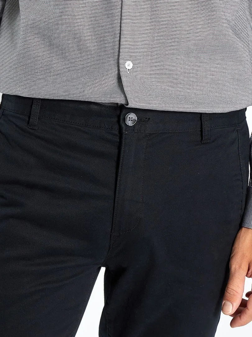 VAQUERO SKINNY ELáSTICO  L32  NEGRO