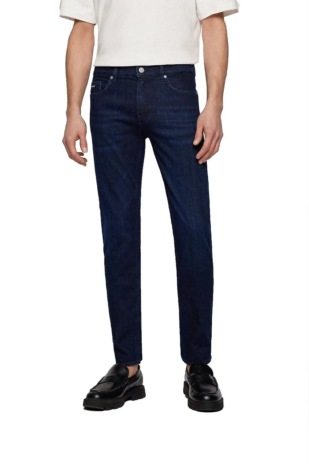 Vaqueros BOSS Black Boss Delaware3 Slim Fit azul marino para hombre