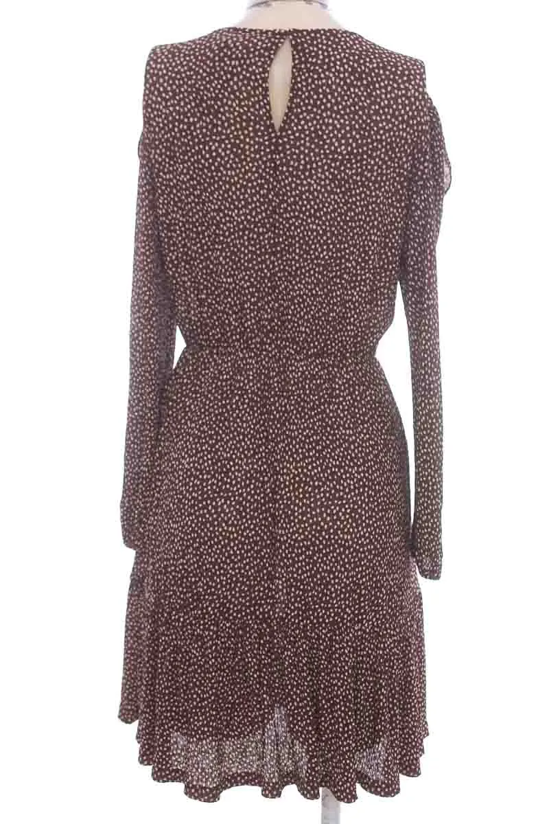 VESTIDO / ENTERIZO COLOR CAFé  MNG