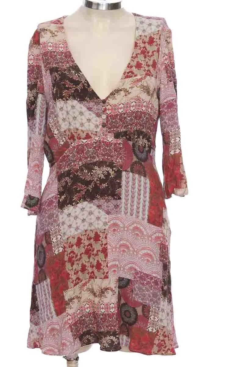 VESTIDO / ENTERIZO COLOR ESTAMPADO  MNG