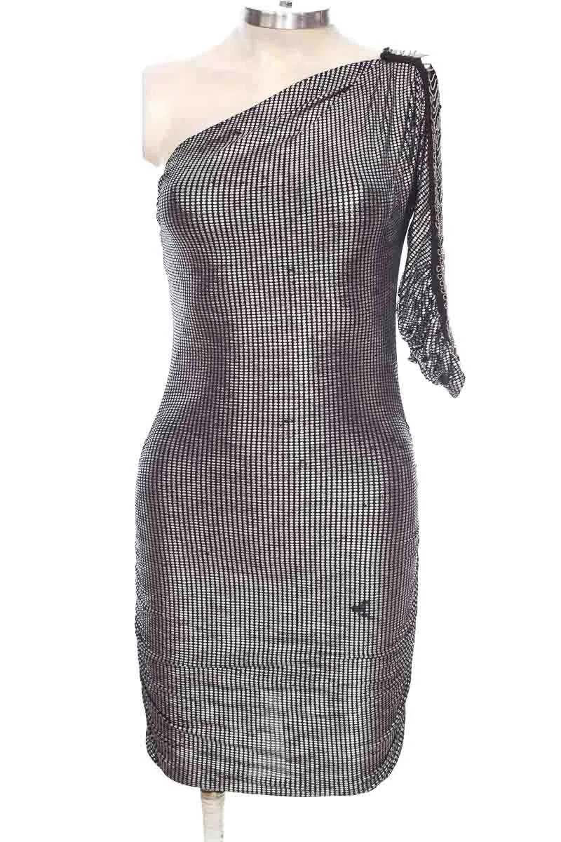 VESTIDO / ENTERIZO COLOR PLATEADO  FD.