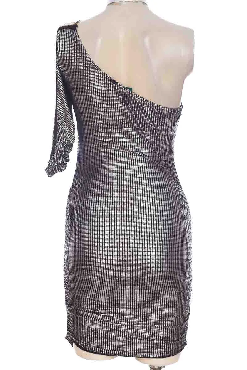 VESTIDO / ENTERIZO COLOR PLATEADO  FD.
