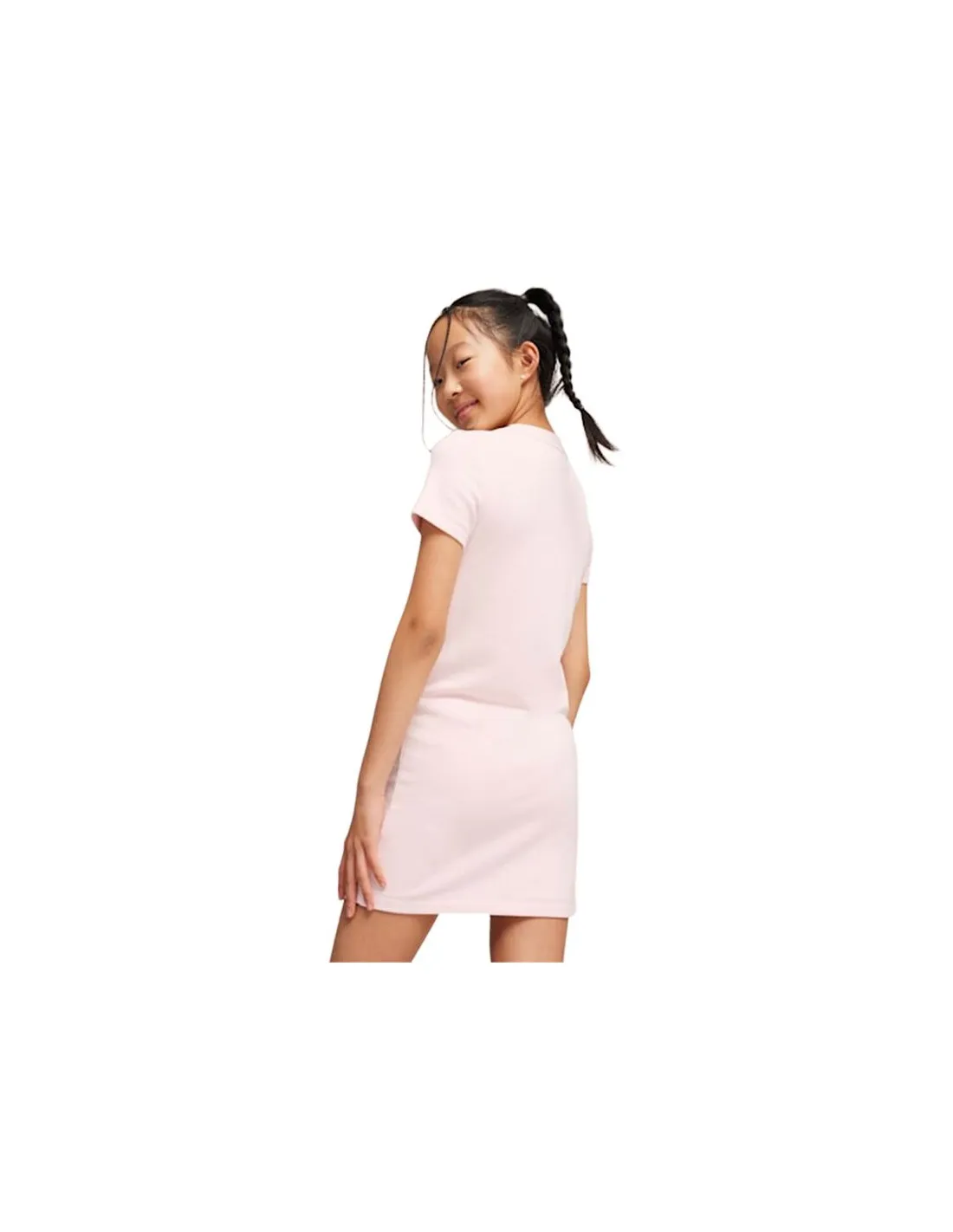 Vestido Puma Essentials+ Logo Rosa Infantil
